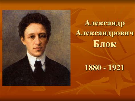 Александр Александрович Блок 1880 - 1921 - online presentation