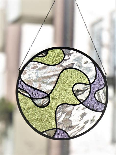 Abstract Stained Glass Suncatcher Stained Glass Window Hangings In