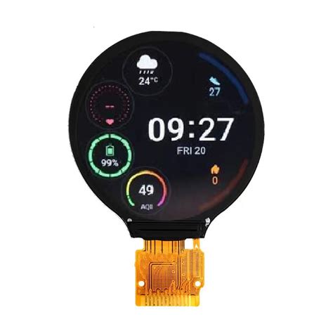 Inch Round Ips Display Mipi Spi Interface Jiangxi Huaersheng