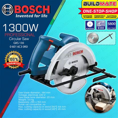 BUILDMATE Bosch Handheld Circular Saw 1300W 1400W Wood Cutter