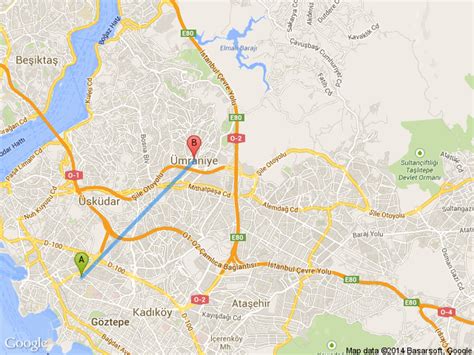 Kadikoy Fikirtepe Ümraniye Arası Kaç Kilometre