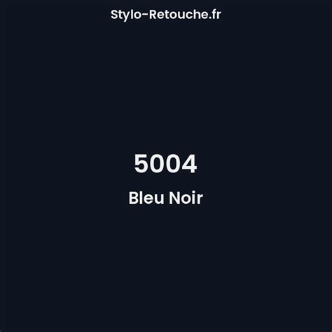 RAL 5004 Bleu Noir Opaque En Stylo Retouche Stylo Retouche Fr