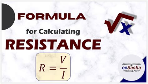 Electrical Formula for Calculating Resistance – eeSasha Electrical ...