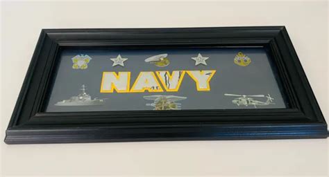 Us Navy Seals Trident Officer Sea Air Land Military Spec Ops Framed