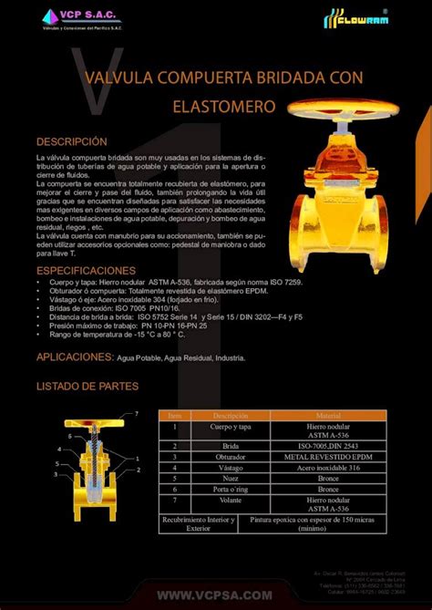 Pdf Valvula Compuerta Bridada Con Vcpsa Valvula Compuerta