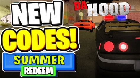 New All Working Codes For Da Hood In July 2024 Roblox Da Hood Codes