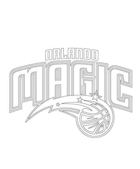 Kolorowanka NBA Orlando Magic Pobierz Wydrukuj Lub Pokoloruj Online