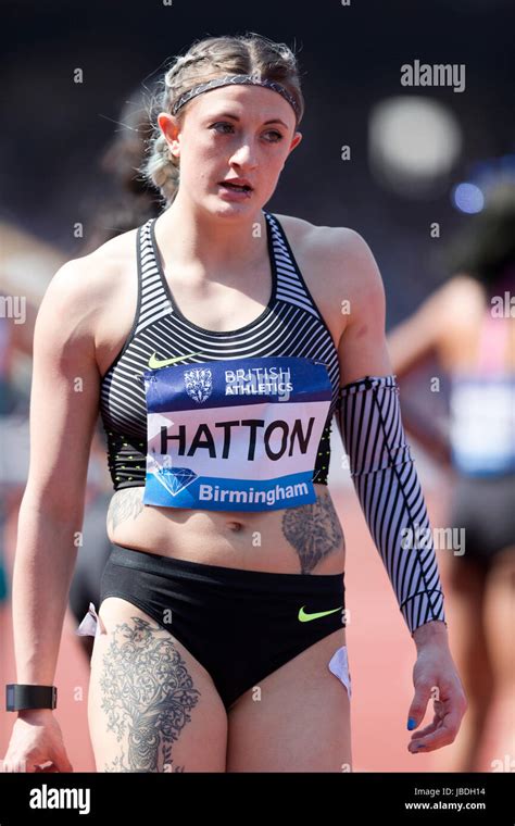 Lucy HATTON competing in the Women's 1500m Hurdles at the 2016 Diamond ...