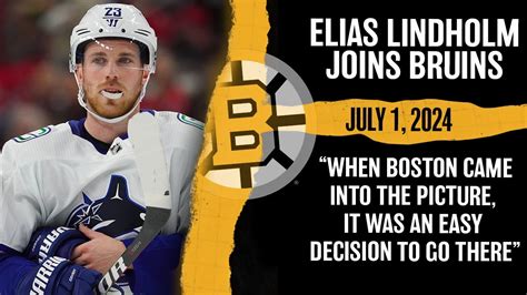 Elias Lindholm Eager To Play For Boston Fans After Signing With Bruins