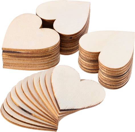 TAIYOU 400 Stück Klein Holzherzen Mini Wooden Hearts Holzherzen