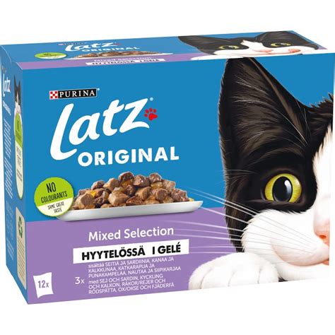 Kattmat Original Mixed Selection i géle 12 p Latz Handla mat online