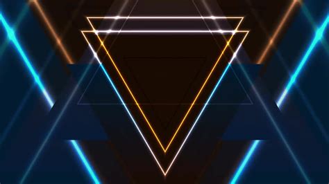 Retro Neon Laser Triangles Stock Motion Graphics Motion Array