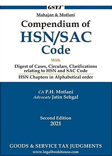 Amazon In Buy Mahajan Motlani Compendium Of HSN SAC Code With