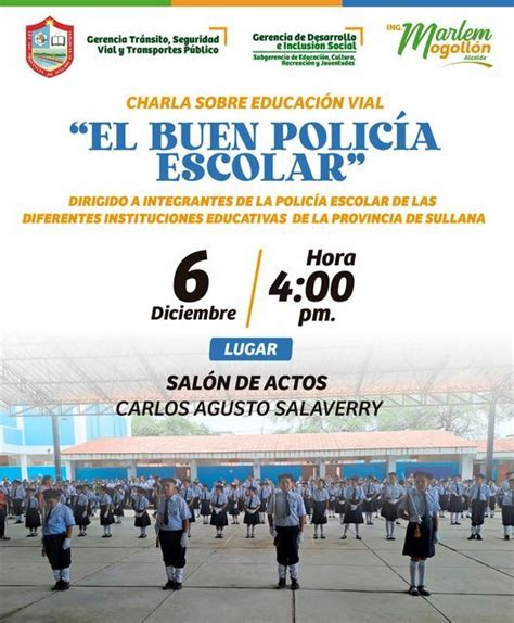 Charla Sobre Educación Vial Campañas Municipalidad Provincial de