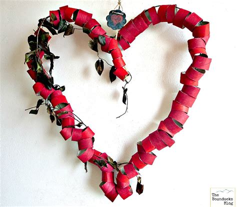 Heart Craft Toilet Paper Roll Wreath The Boondocks Blog