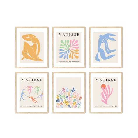 Haus And Hues Matisse Poster Set Minimalist Poster Set Poster Sets