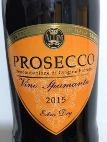 2015 Allini Prosecco Extra Dry Vivino US