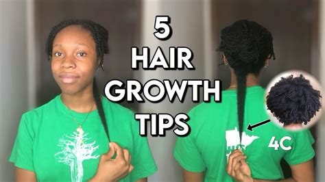 How To Grow 4c Hair 5 Hair Growth Tips For Type 4 Hair Youtube