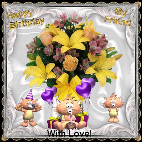 Happy Birthday My Friend Picture #133250463 | Blingee.com