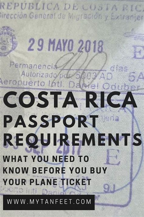 Costa Rica Passport Requirements Scannable Passports Maker Passports