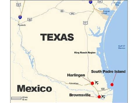 South Padre Island Map