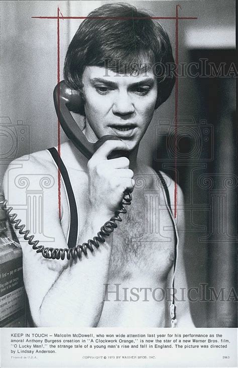 1973 O Lucky Man Malcolm Mcdowell Historic Images