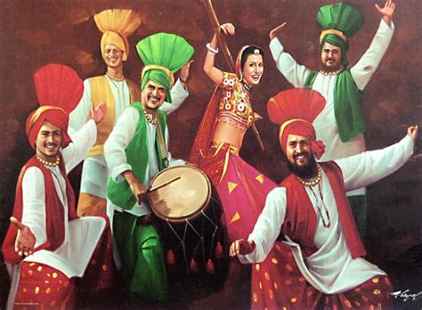 Bhangra Dancers From Punjab