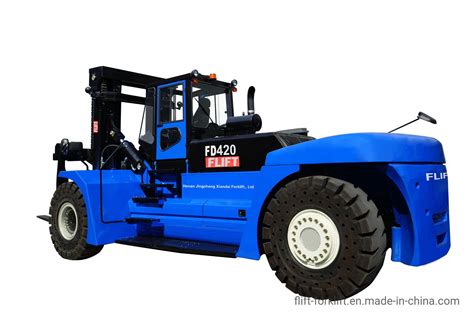 Chinese Brand Flift Rated Capacity 42ton Diesel Forklift With Load