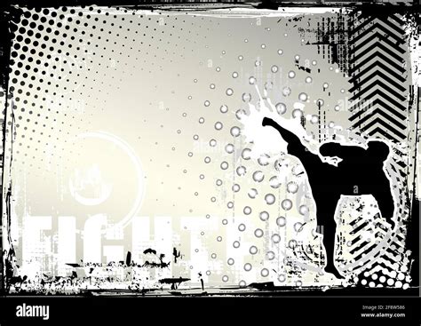 Fighting Poster Background Stock Vector Image And Art Alamy