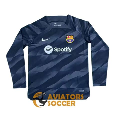 Goalkeeper Long Sleeve Barcelona Shirt Jersey Black 2023 2024 Shop Now