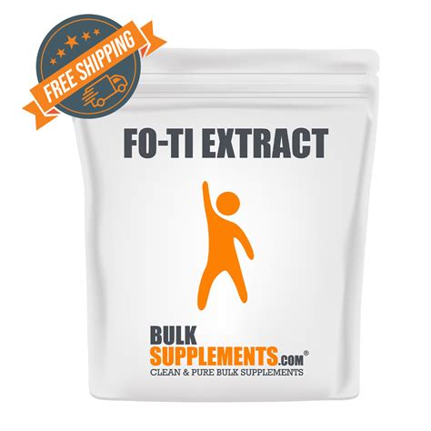 Bulksupplements Fo Ti Extract From Fo Ti Root He Shou Wu Herbal