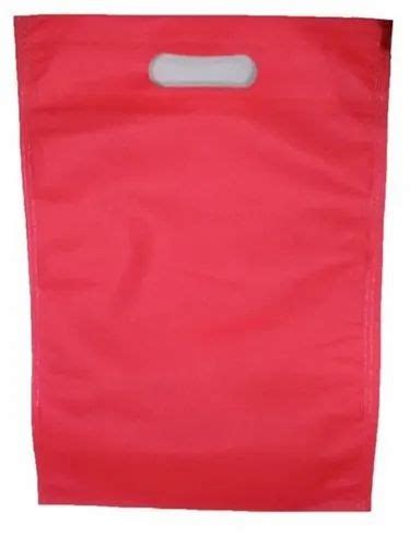 Handle Type D Cut Plain Pink Non Woven Bag For Grocery At Rs 170 Kg