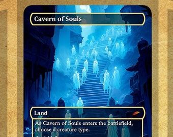 Cavern Of Souls Magic Playtest Proxy Fullart Etsy