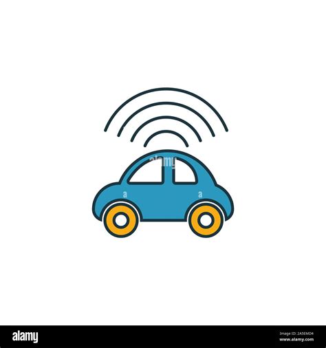 Autonome Icon Set Vier Elemente In Verschiedenen Stilen Aus Industrie