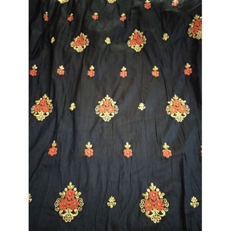 Glace Cotton Embroidered Fabric At Rs 320 Meter Embroidered Cloth In