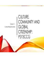 Cultural Responsiveness In Psychology Core Competency Course Hero