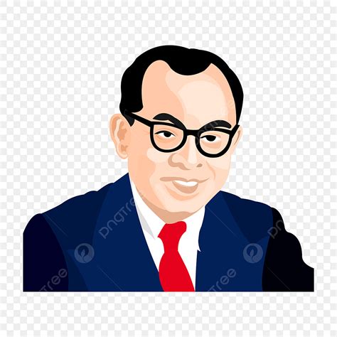 Gambar Dr Mohammad Hatta Ilustrasi Vektor Yang Digambar Tangan Png