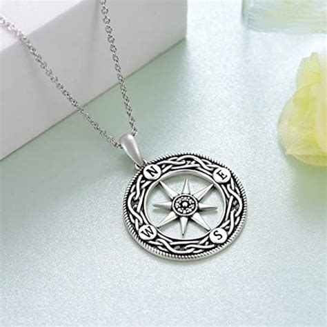 Amazon Peireara Compass Necklace For Women 925 Sterling Silver