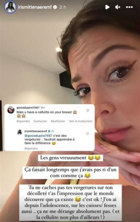 Les gens vraiment Iris Mittenaere répond à un commentaire