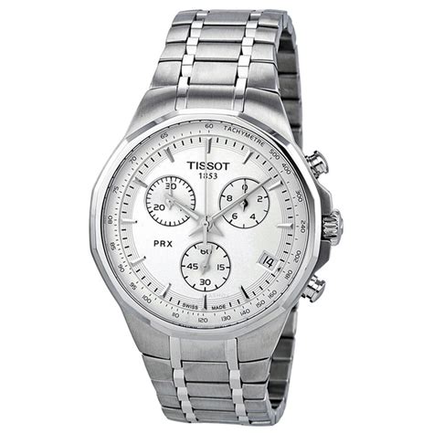 Tissot PRX Classic Chronograph Silver Dial Men S Watch T0774171103100