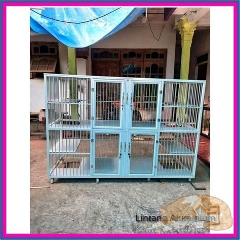 Jual Kandang Kucing Aluminium Minimalis Kamar Lantai Pintu Kaca