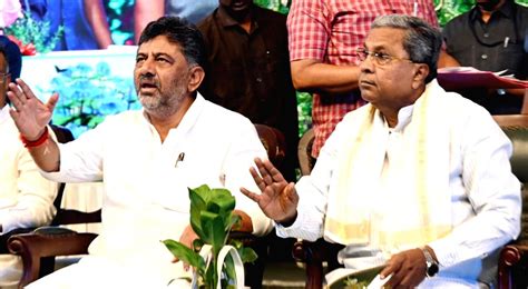 Chief Minister Of Karnataka Siddaramaiah And Deputy Cm Dk Shivakumar