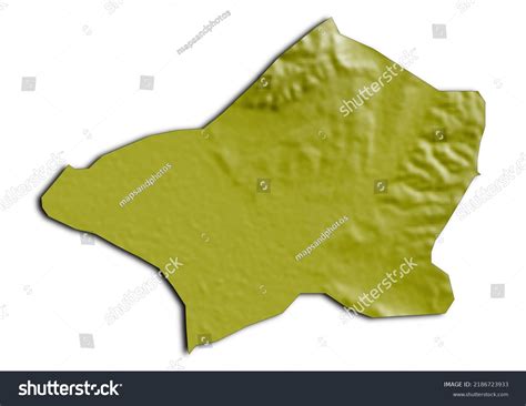 Ilinden Municipality Macedonia Map Shaded Relief Stock Illustration ...
