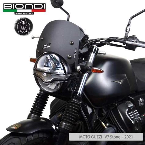 Biondi 8010392 cupolino nero satinato Caffè per Moto Guzz V7 850 dal 2021