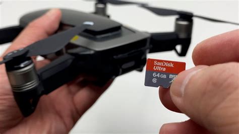 How To Insert Install Micro SD Card Into Mavic Air YouTube