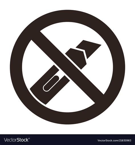 Do Not Cut Icon Royalty Free Vector Image Vectorstock