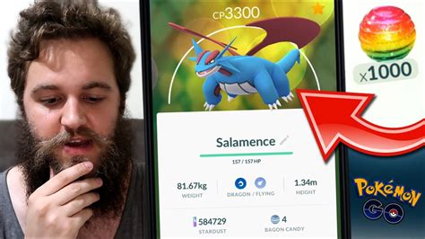 Spending My 1 000 Rare Candy Instant Salamence Day One Pokemon Go