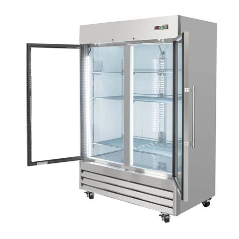 Congelador Vertical 2 Puertas De Cristal 41 Pies ICEHAUS