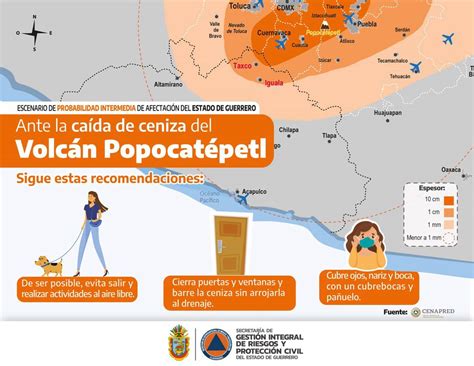 Sgirpcgro Emite Recomendaciones En Casi De Ca Da De Ceniza Del Volc N