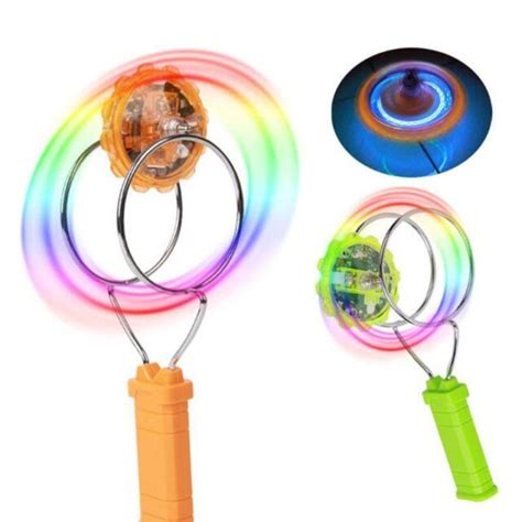 Kids Led Light Magnetic Gyro Wheel Hand Spinner Magic Spinning Toy